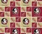 Licensed NCAA Florida State Block FSU-020 Cotton Fabric by the Yard